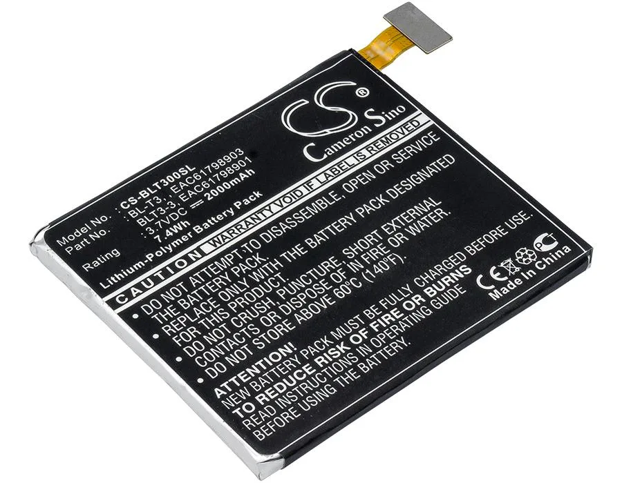Cameron &amp; Co Cameron &amp; Co DS-CS-BLT300SL 2000 mAh Li-Polymer battery accessory — product photo