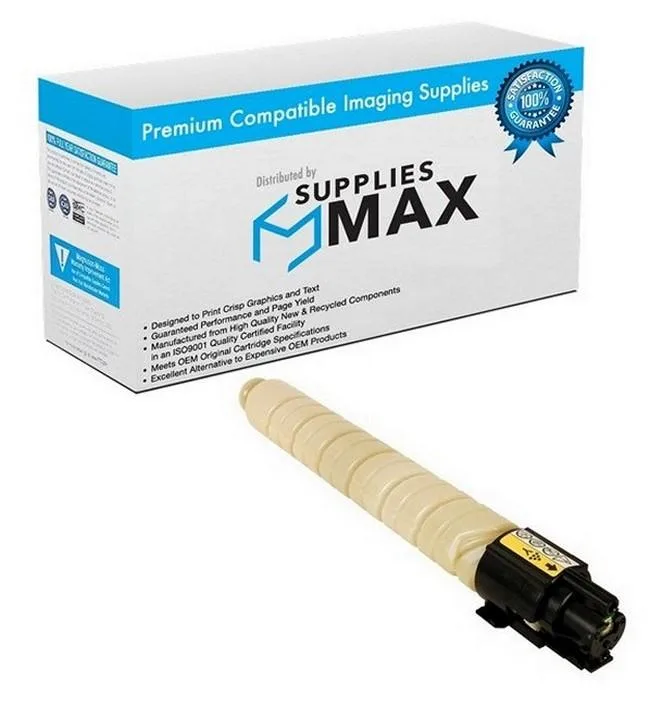 SuppliesMax SuppliesMax 842094 Yellow Toner Cartridge Lanier MP-C306 MP-C307 MP-C406 6000 Pages — product photo