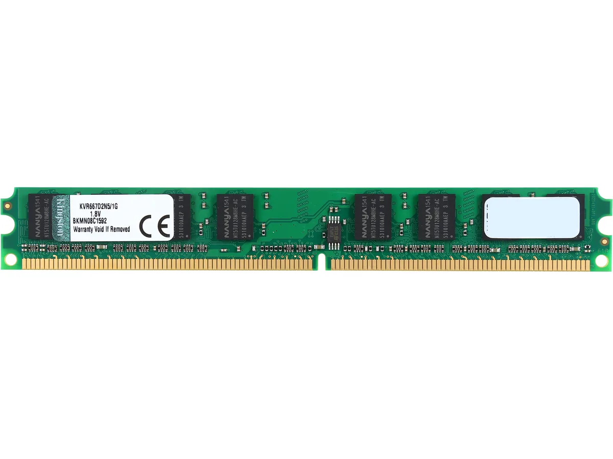 Kingston Technology Corp. Kingston Technology Corp. KVR667D2N5/1G 1GB DDR2 667 desktop RAM — product photo