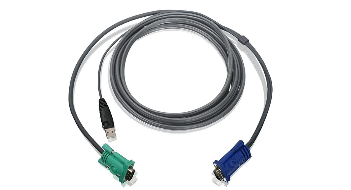 IOGEAR IOGEAR USB KVM Cable G2L5203U 10 ft Dark Gray — product photo