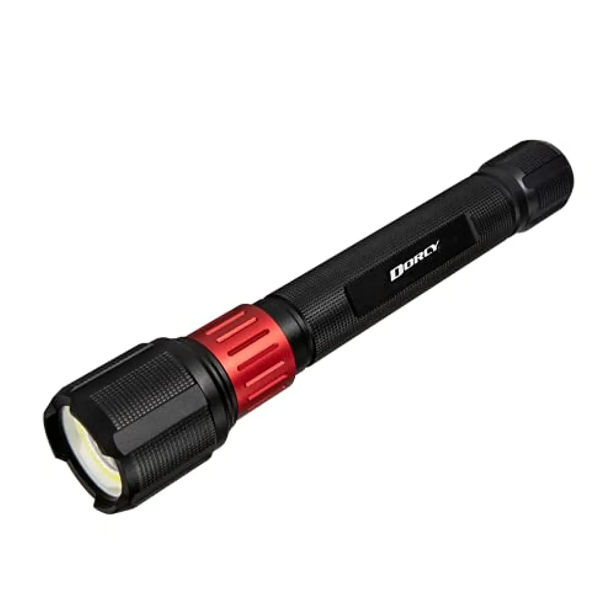 Black anodised aluminium flashlight with USB power bank function