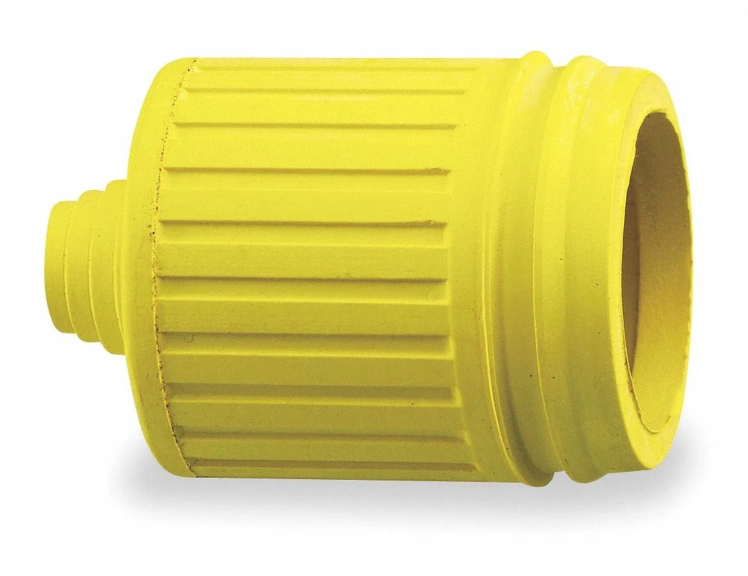 Hubbell Incorporated Hubbell Incorporated HBL60CM17 Yellow Elastomer Boot for 15 20 Amp Straight Blade Plugs — product photo