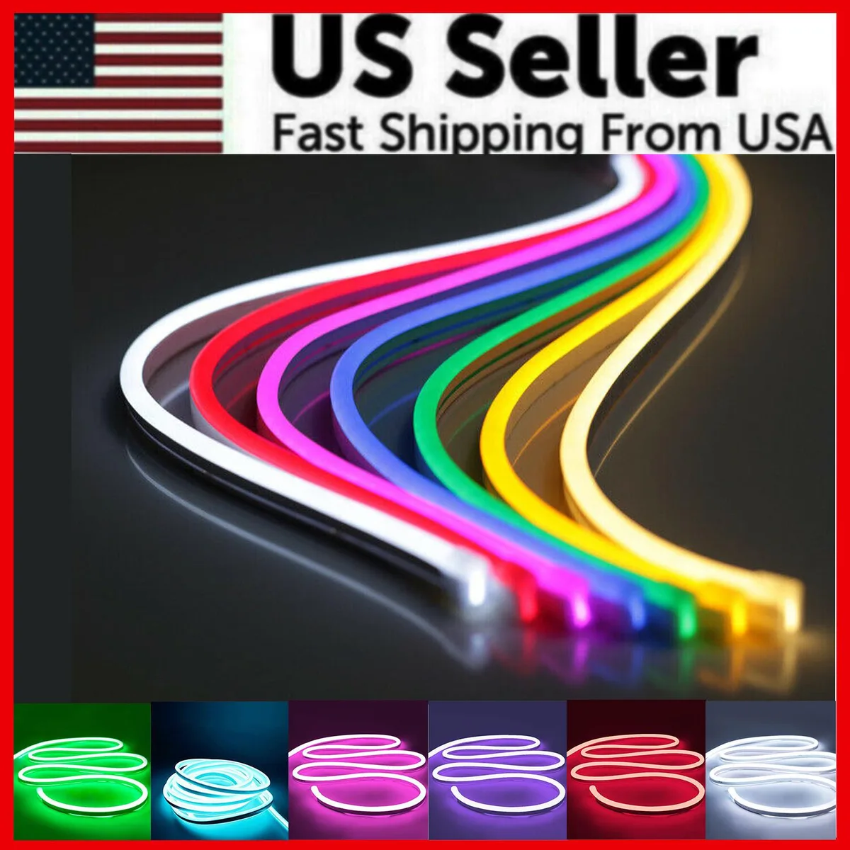 The Perfect Part The Perfect Part 12V Flexible Neon LED Strip Waterproof IP65 Yellow — product photo