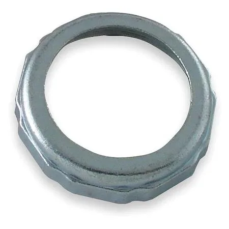 Ten chrome-plated zinc slip nuts in silver finish
