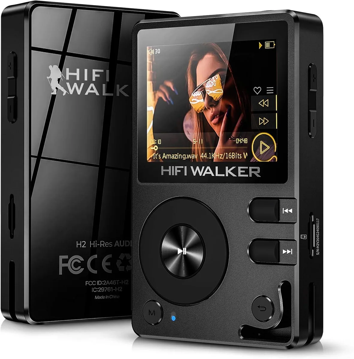 BFKK BFKK H2 128GB MP3 player Bluetooth 5.2 2.0 inch 256GB expandable — product photo
