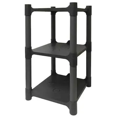 Zoro Select Zoro Select 190127 Freestanding Plastic Shelving, 13 in W, 15 in D, 24 in H — product photo