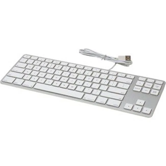Ergoguys Ergoguys FK308S wired aluminum tenkeyless keyboard 97 keys USB 2.0 silver — product photo