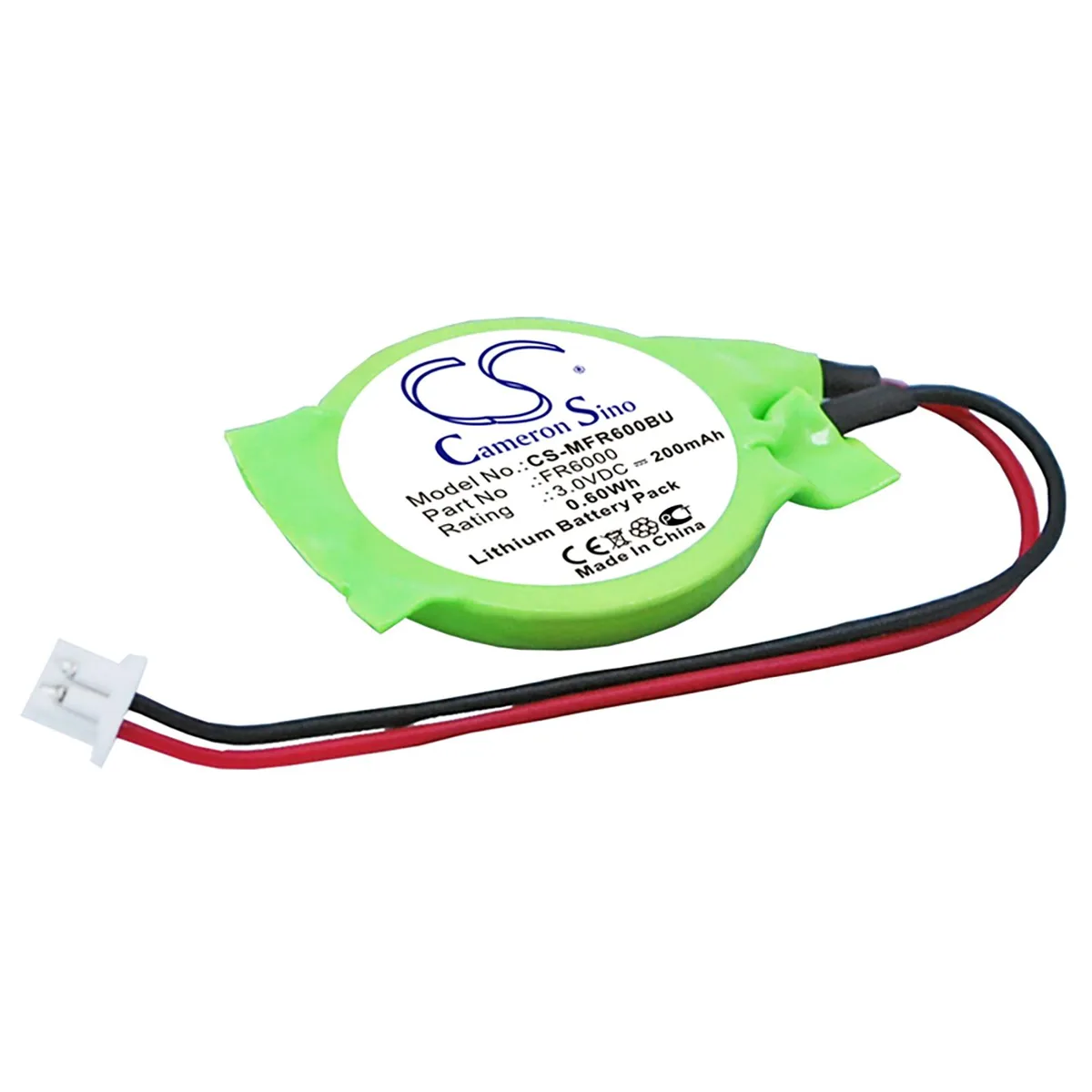 Cameron &amp; Co Cameron &amp; Co DS-CS-MFR600BU CMOS Battery 3.0V 200mAh Green — product photo