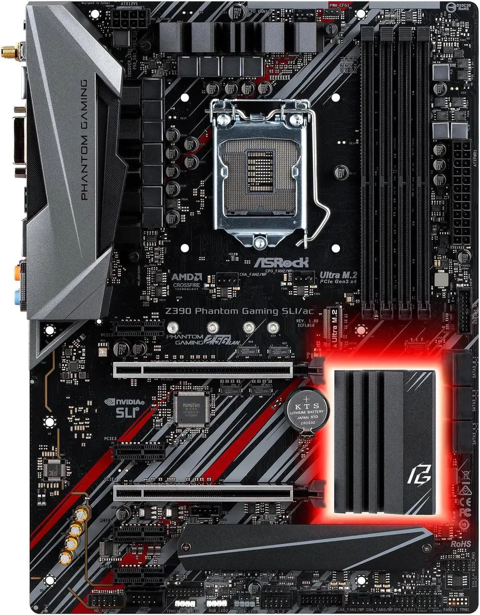 ASRock ASRock Z390 Phantom Gaming SLI/ac Intel motherboard — product photo