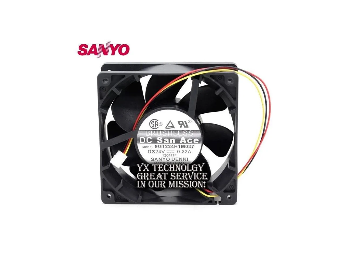 Fans Fans 9G1224H1M037 24V 0.22A 120mm 38mm case fan — product photo