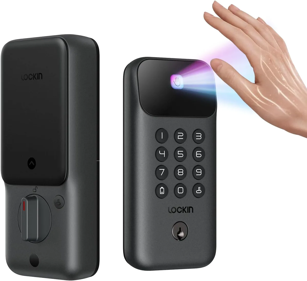 Lockin Lockin Veno Go Smart Door Lock Palm Vein Black — product photo