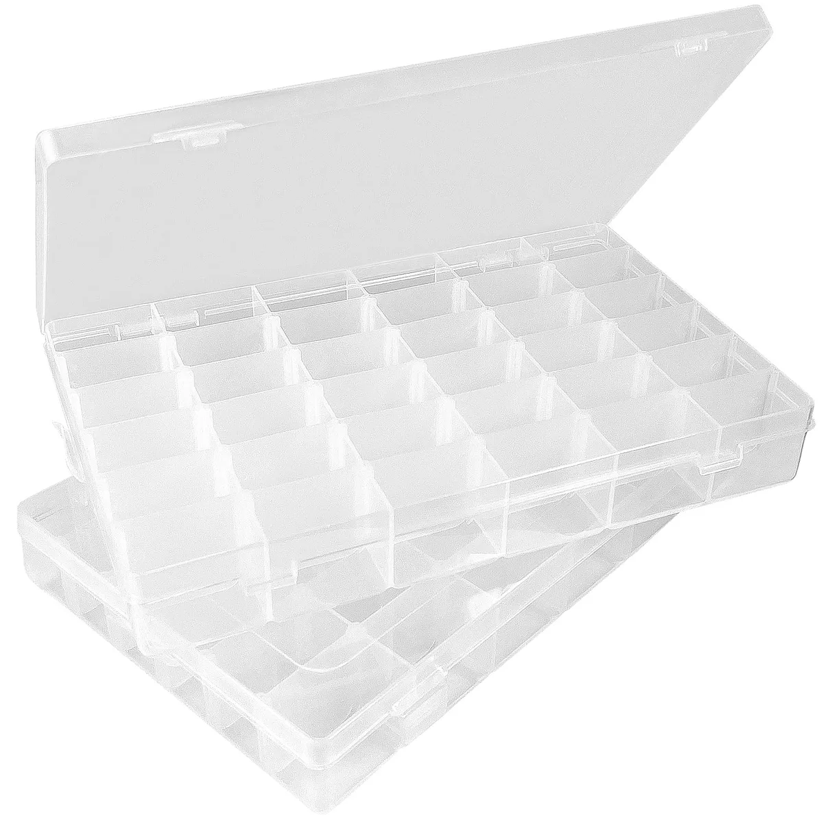 Meanhoo 2-Pack 36-Grid Clear Organizer Box 1.7in — product photo