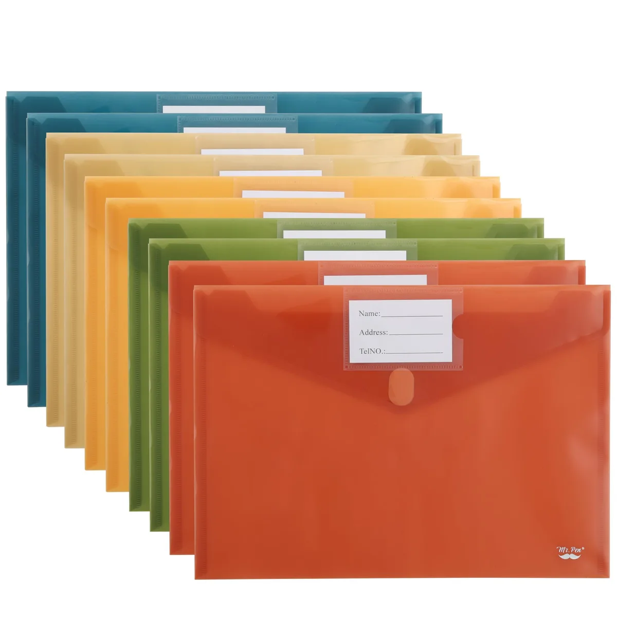  Mr. Pen LDGE010M524MS Envelopes 10 Pack A4 Letter Vintage Plum — product photo
