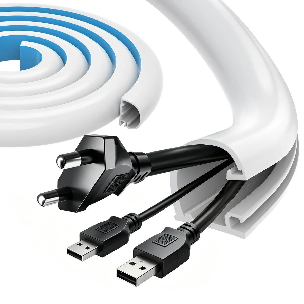  GroTheory Silicone Cord Cover 39" White — product photo