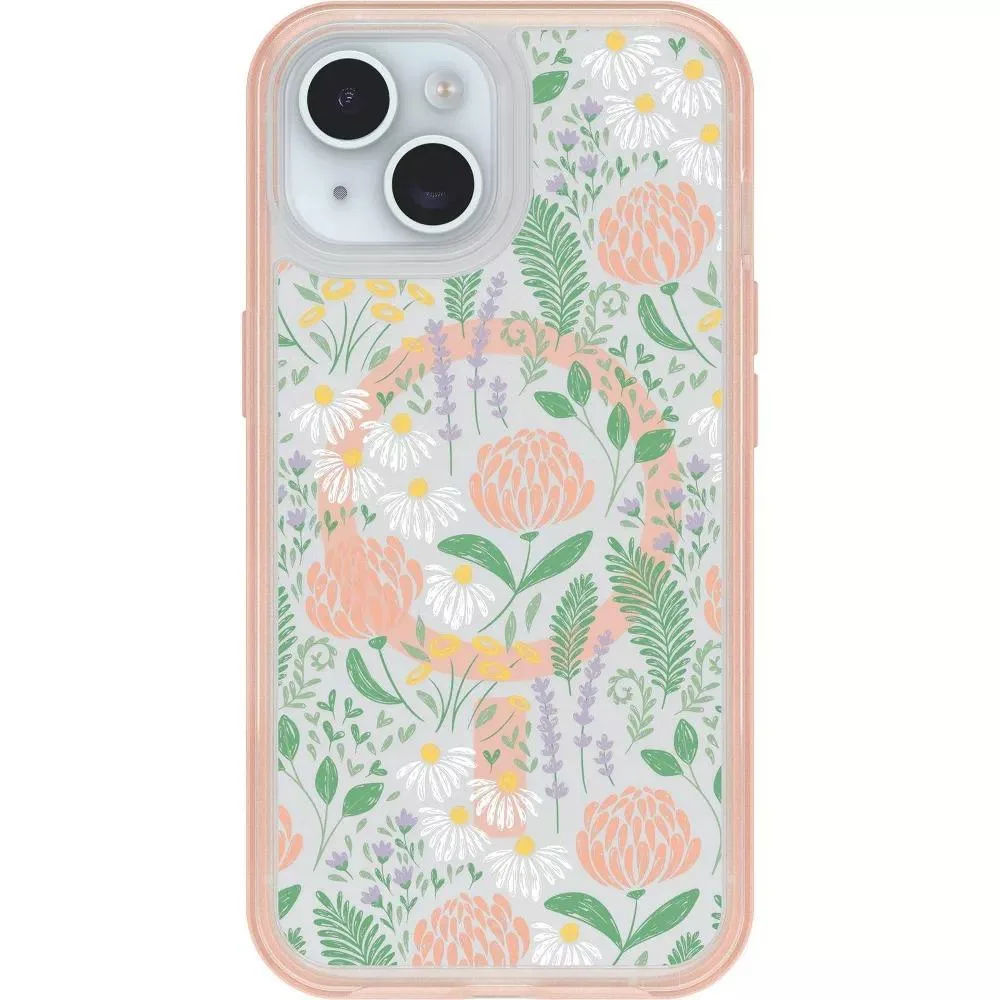OtterBox OtterBox Symmetry Series case for iPhone 15, 14, 13 - Peachy Bloom — product photo
