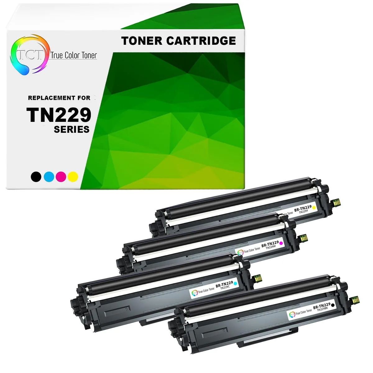 TCT TCT TN229 toner cartridge 4 pack 1500 1200 pages — product photo