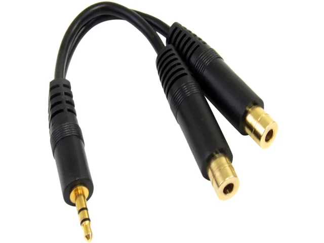 STARTECH STARTECH MUY1MFF 6" 3.5mm Male to 2x 3.5mm Female Stereo Splitter Cable — product photo