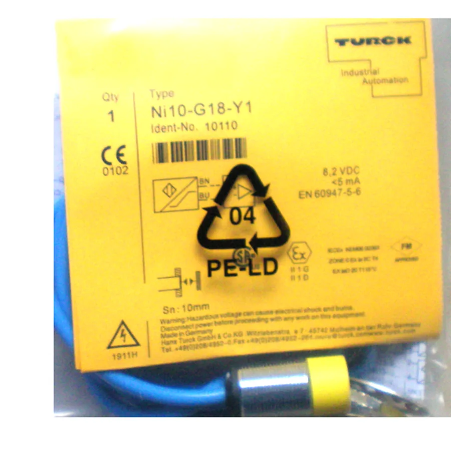 Turck Turck NI10-P18-Y1 10096 Inductive Sensor M18 10mm 8.2V — product photo