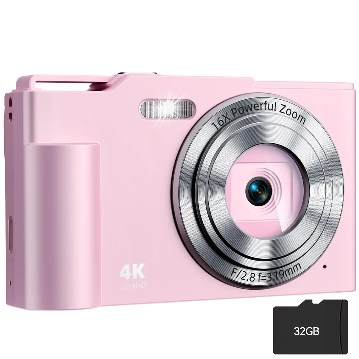 Polaroid PIXPRO DC01-pink 48MP 16x Zoom 2.7" 32GB Card — product photo