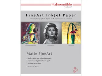 White matte fine-art paper sheets 8.5 x 11 inches 25 pack