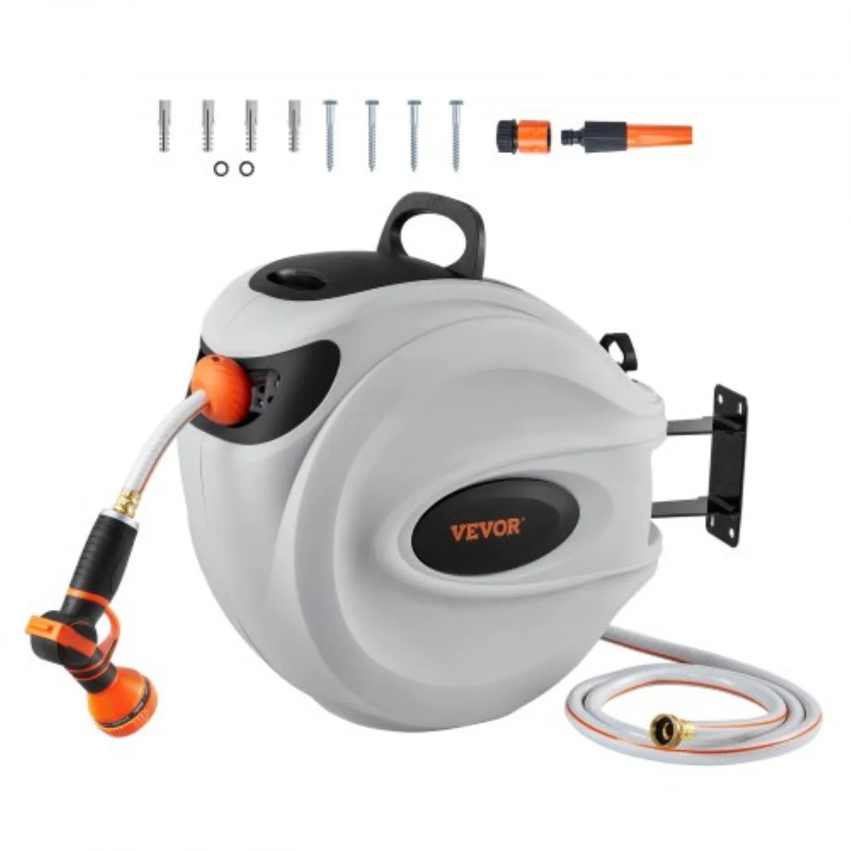 VEVOR VEVOR Retractable Hose Reel 115 ft 1/2 in 180° Swivel Bracket — product photo