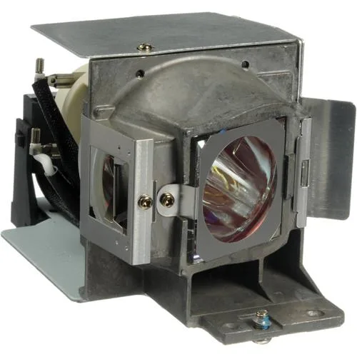 A new DLP replacement lamp module in a black plastic housing with a glass bulb and metal connector