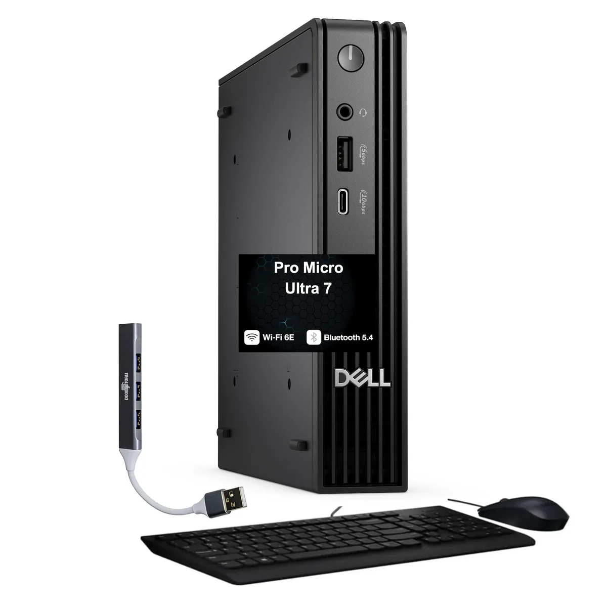 DELL DELL Pro Micro QCM1250 desktop PC, Ultra 7 265T vPro, 16GB DDR5, 8TB NVMe, Win 11 Pro — product photo