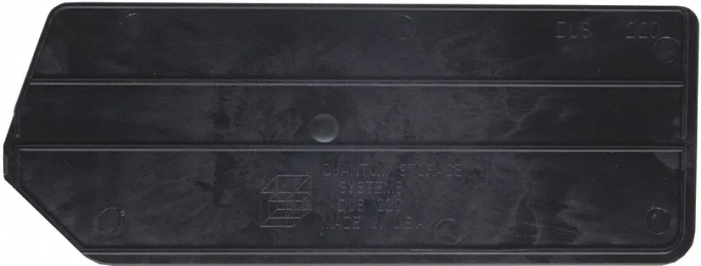 Quantum Storage Systems Quantum Storage Systems DUS220 Plastic Divider Black 7 in 2 3/4 in 6 PK — product photo