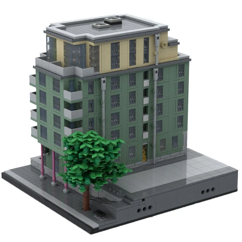 ZITIANYOUBUILD ZITIANYOUBUILD MOC-100703 Apartment House 2291 Parts Educational Building Set — product photo