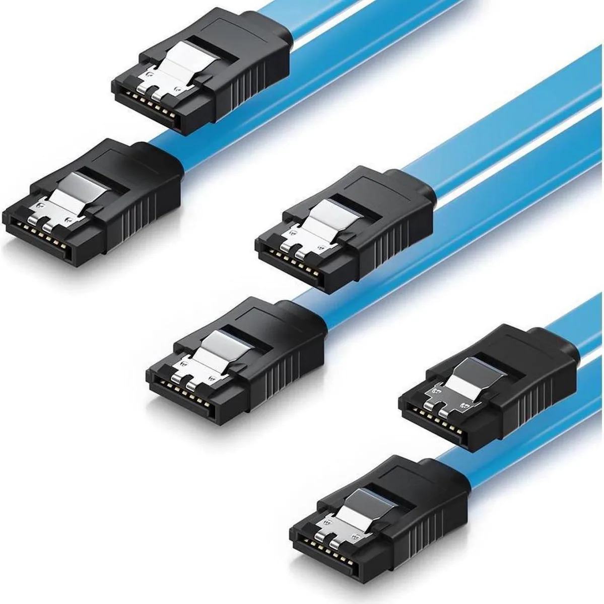 Aomoproing Aomoproing SATA Cable III 3-pack 6 Gbps 15.75 inch Blue — product photo