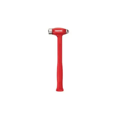 TEKTON 26 oz ball peen dead blow hammer, steel shot filled head, polyurethane jacket, 4140 steel faces HRC 52
