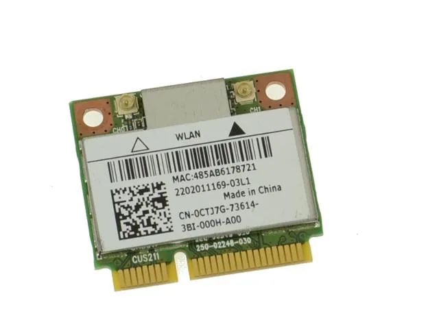 DELL DELL AR5B22 Killer Wireless-N 1202 802.11a/b/g/n Bluetooth Half Mini PCIe Card — product photo