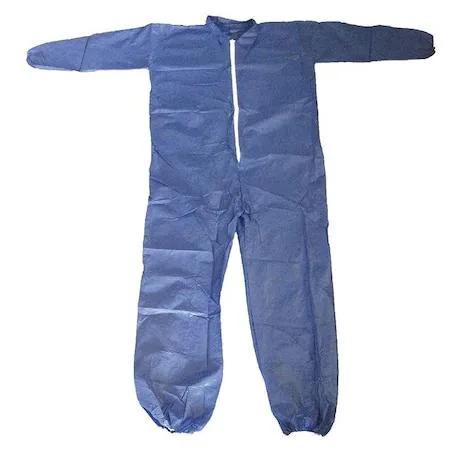 Condor Condor 26W816 Collared Disposable Coveralls L Blue — product photo