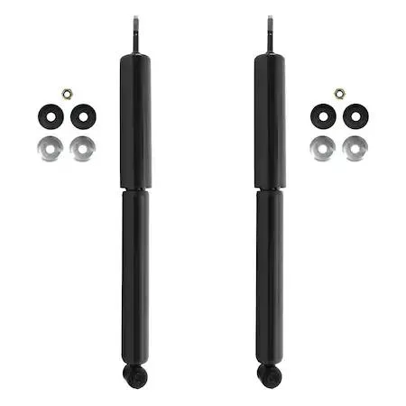 Pair of rear shock absorbers in cardboard box
