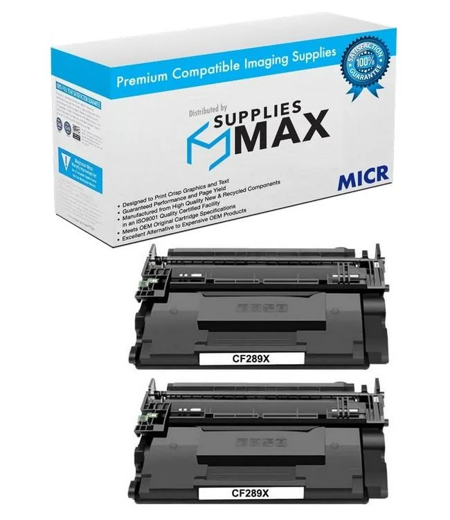 SuppliesMax SuppliesMax TRS02-81681-001_2PK MICR toner cartridge 2-pack 10000 pages — product photo