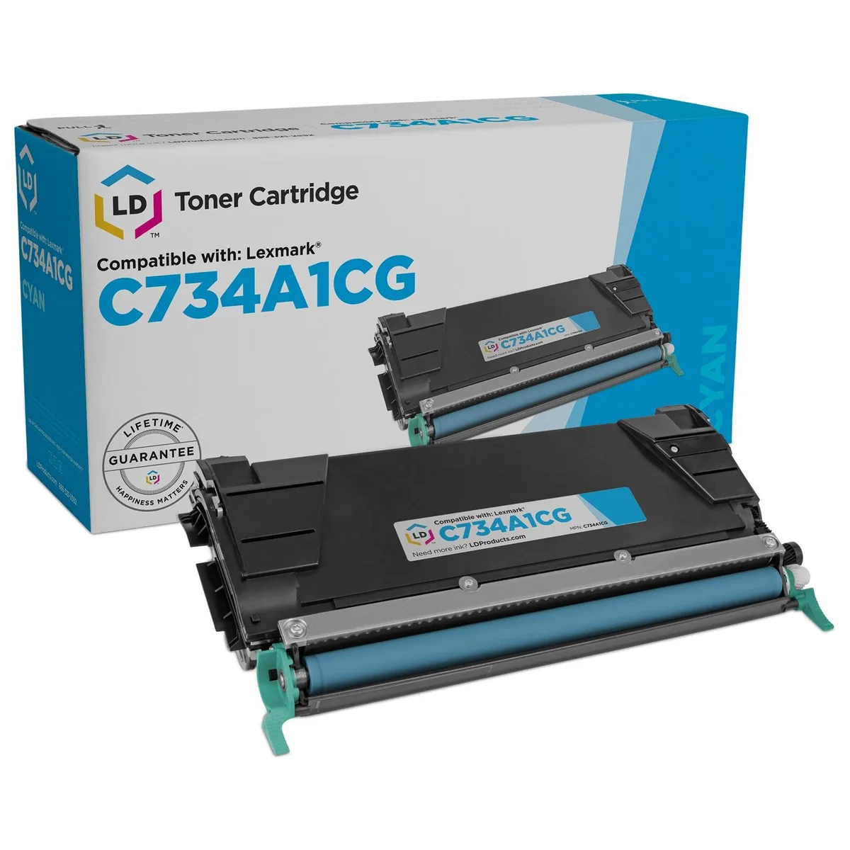 LD Products LD Products Remanufactured Toner Cartridge Cyan Lexmark 734/736/738 6000 pages — product photo