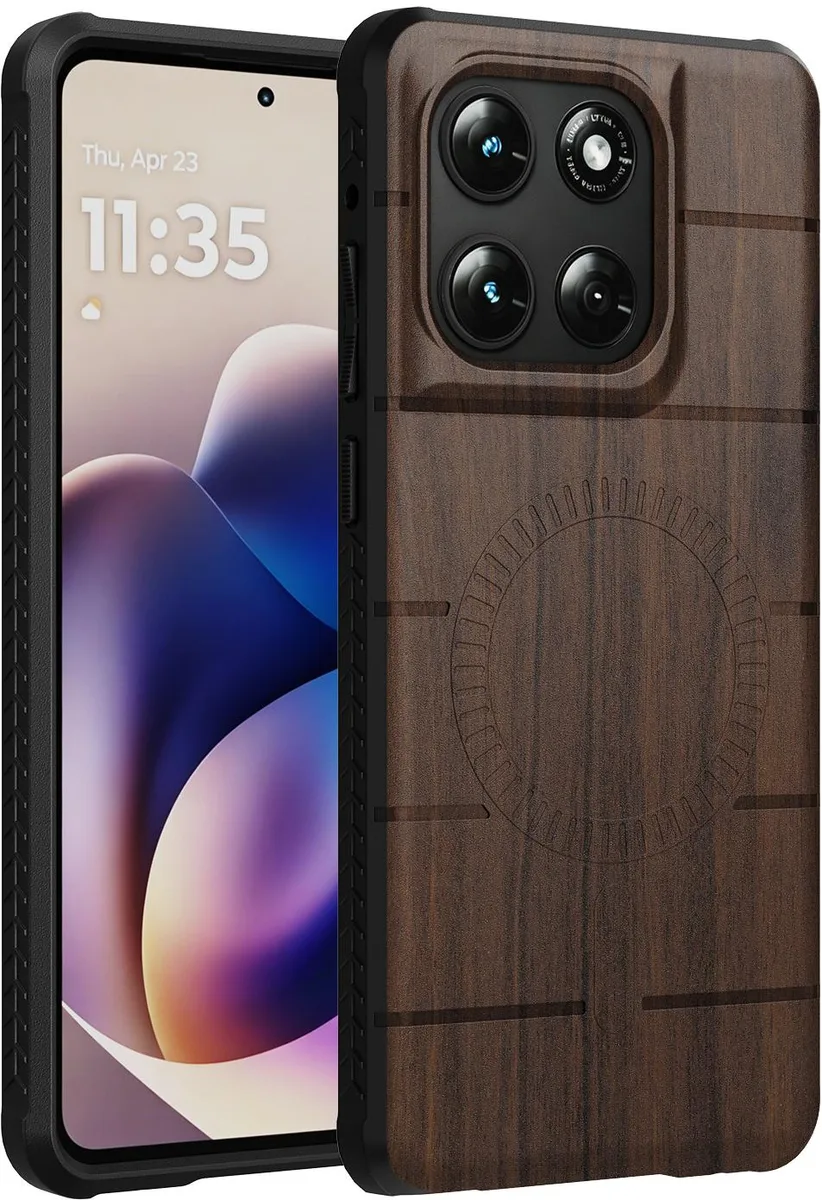 Nakedcellphone Nakedcellphone Flex Case Moto G Stylus 2025/2026 Woodgrain MagSafe — product photo