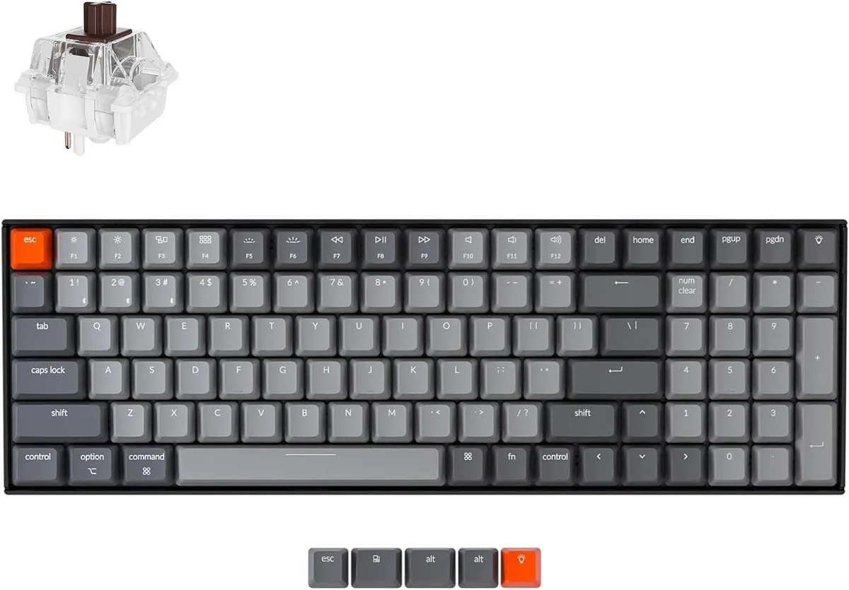 usbroway usbroway 96% 100-Key Mechanical Gaming Keyboard Bluetooth 5.1 — product photo