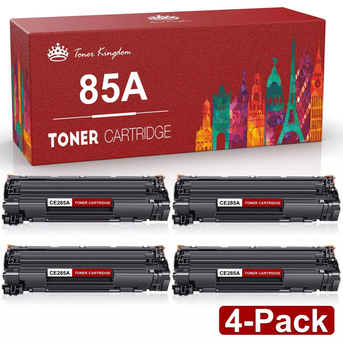 V4ink V4ink CE285A CB435A 35A Black Toner Cartridge 4 Pack — product photo