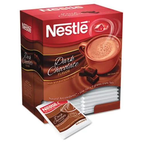 Nestle Nestle NES70060 Hot Cocoa Mix Dark Chocolate .71 oz 50/Box cleaning — product photo