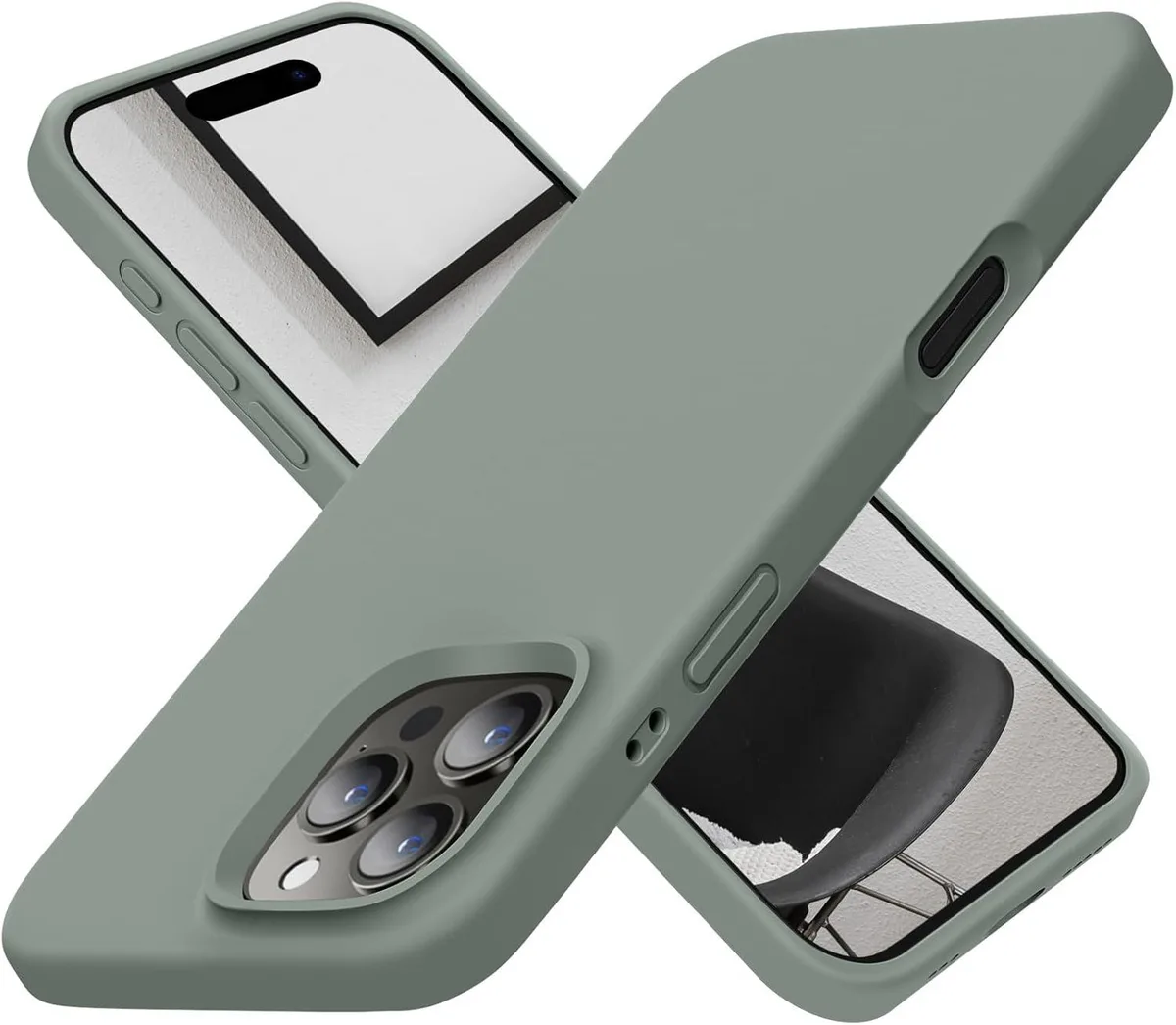 PISKEKAT PISKEKAT iPhone 16 Pro Silicone Case 6.3 inch Calke Green — product photo