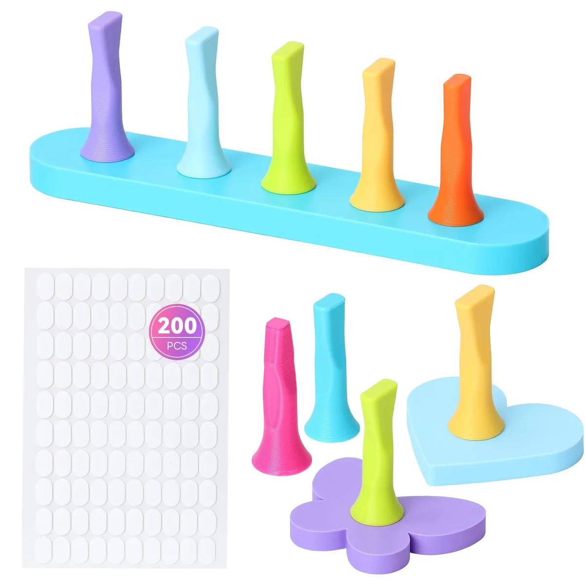  Avid SA-NT-0037-US03 Nail Stand Set 3 Stands 200 Tapes Black — product photo
