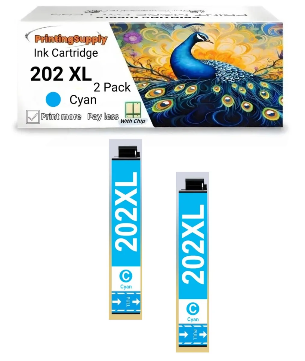 Aster Graphics Inc Aster Graphics Inc 202XL Cyan 2 Pack ink cartridge — product photo