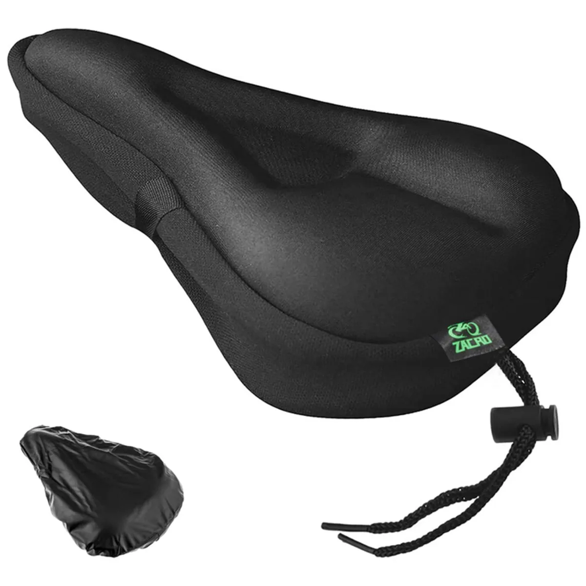  Zacro ZBS02 Gel Padded Cycle Part Large Black 11x7 inch — product photo