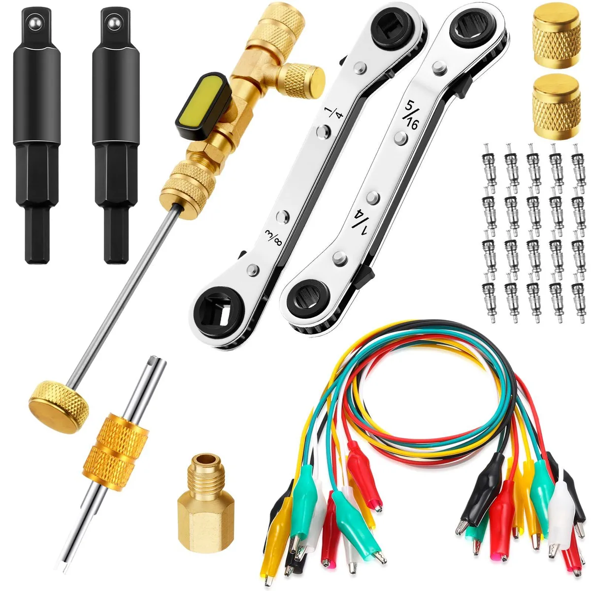 DNBeffulgent DNBeffulgent 18 Pcs Valve Core Remover Installer Tool Set TN2678 — product photo