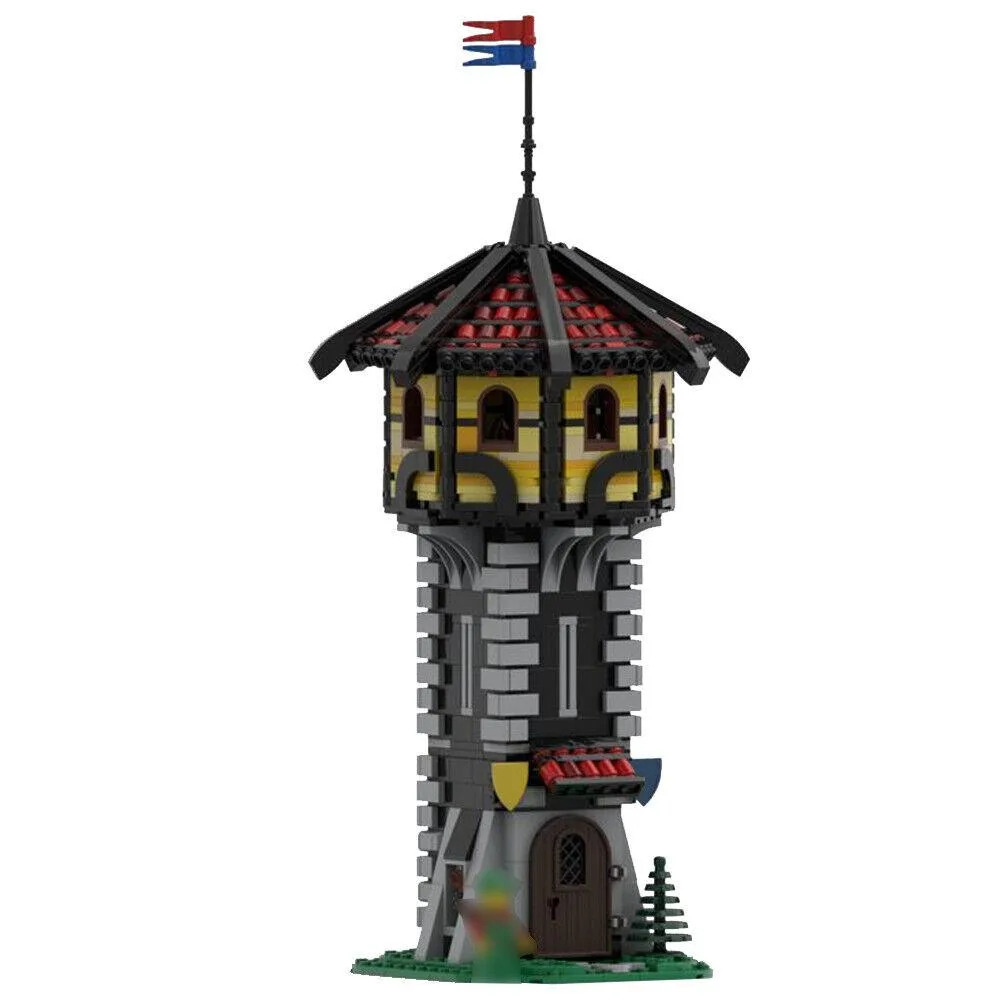 ZITIANYOUBUILD ZITIANYOUBUILD MOC-156946 Medieval Black Tower Outpost 1087 Parts — product photo
