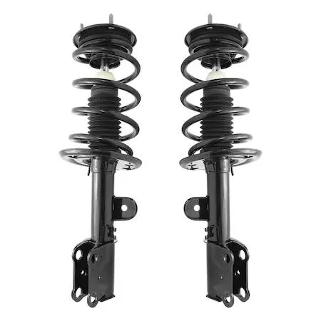 Unity front complete strut assembly kit, two silver units, boxed