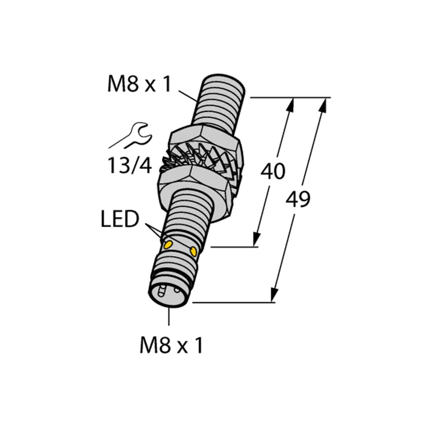 Turck Turck Bi2-EG08-RP6X-V1131 4602551 M8 Inductive Sensor PNP NC — product photo