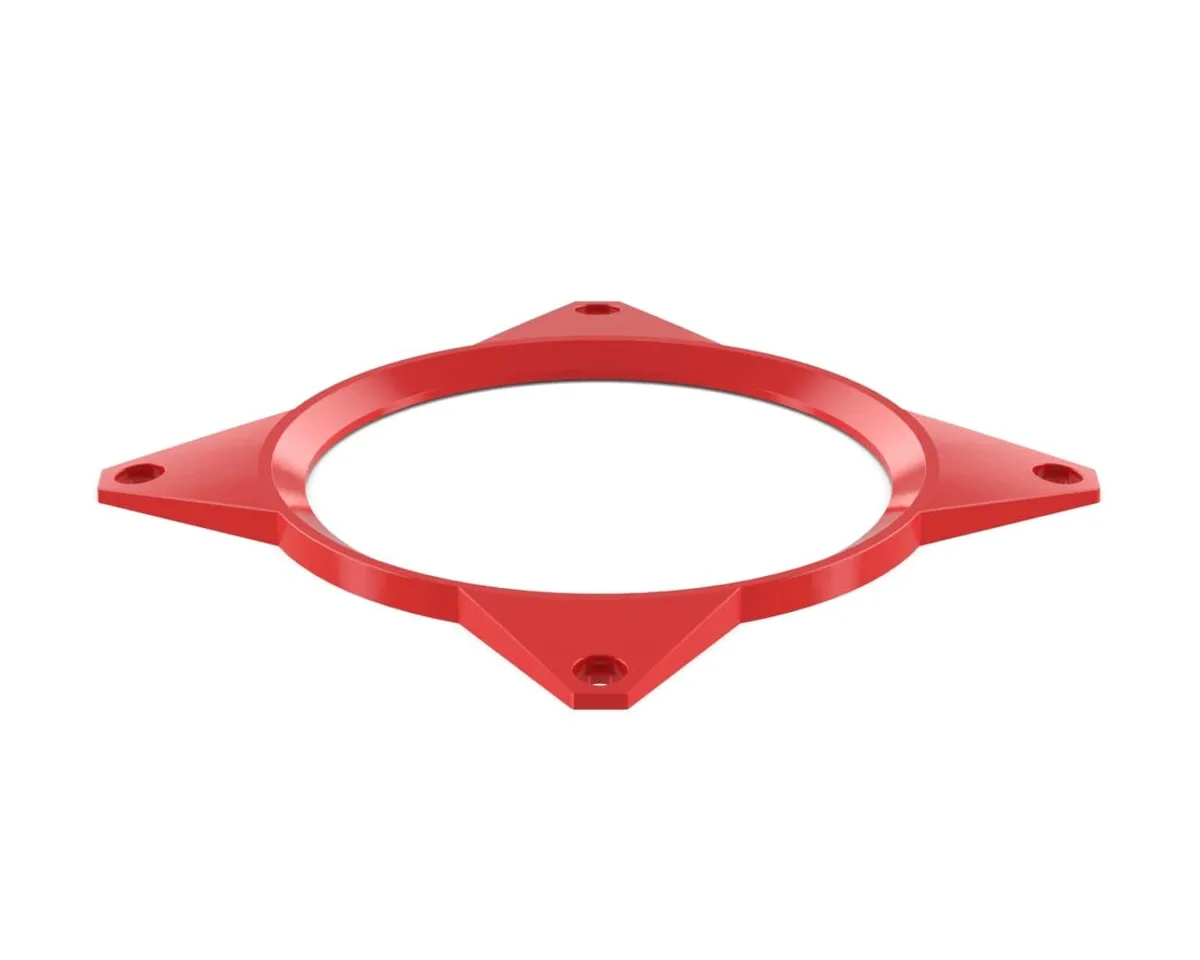 PrimoChill PrimoChill 120mm Aluminum Fan Cover SX Razor Red diy cooling — product photo