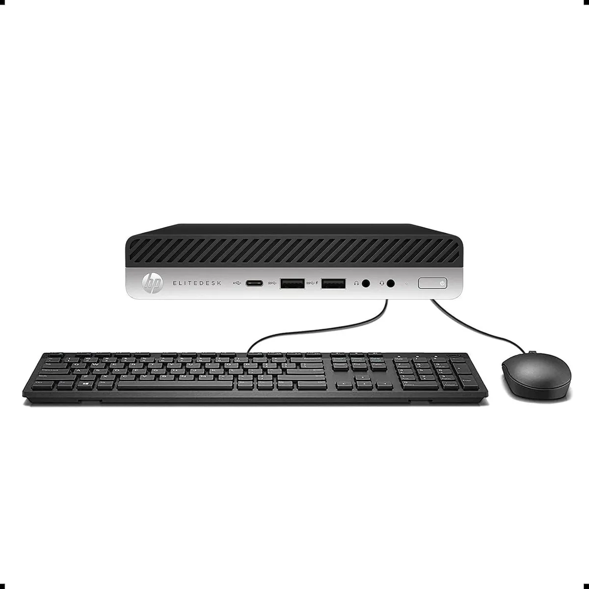 HP HP EliteDesk 800 G3 DM 65W i7-6700 3.40 GHz 16GB 256GB SSD Windows 11 Pro desktop PC — product photo